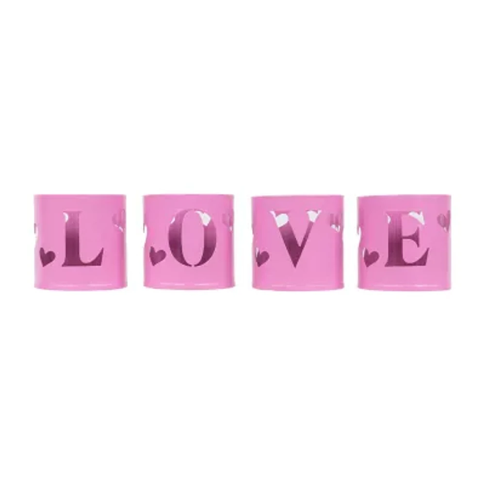 Northlight Love Votive 4-pc. Valentines Day Gnome