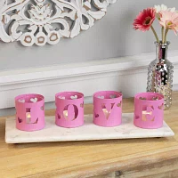 Northlight Love Votive 4-pc. Valentines Day Gnome