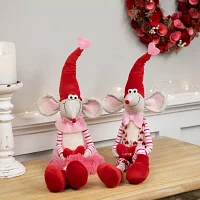 Northlight Mice With Love And Xoxo 2-pc. Valentines Day Gnome