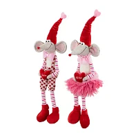 Northlight Mice With Love And Xoxo 2-pc. Valentines Day Gnome