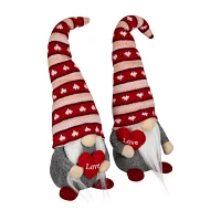 Northlight Girl And Boy Love Set 2-pc. Valentines Day Gnome