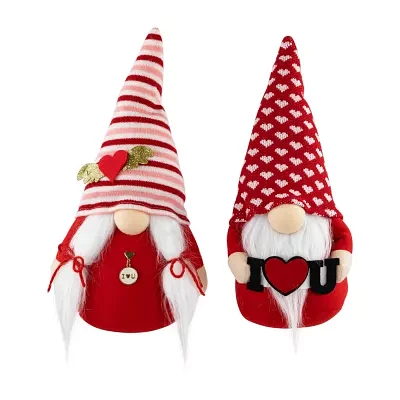 Northlight Plush I Heart U Set 2-pc. Valentines Day Gnome