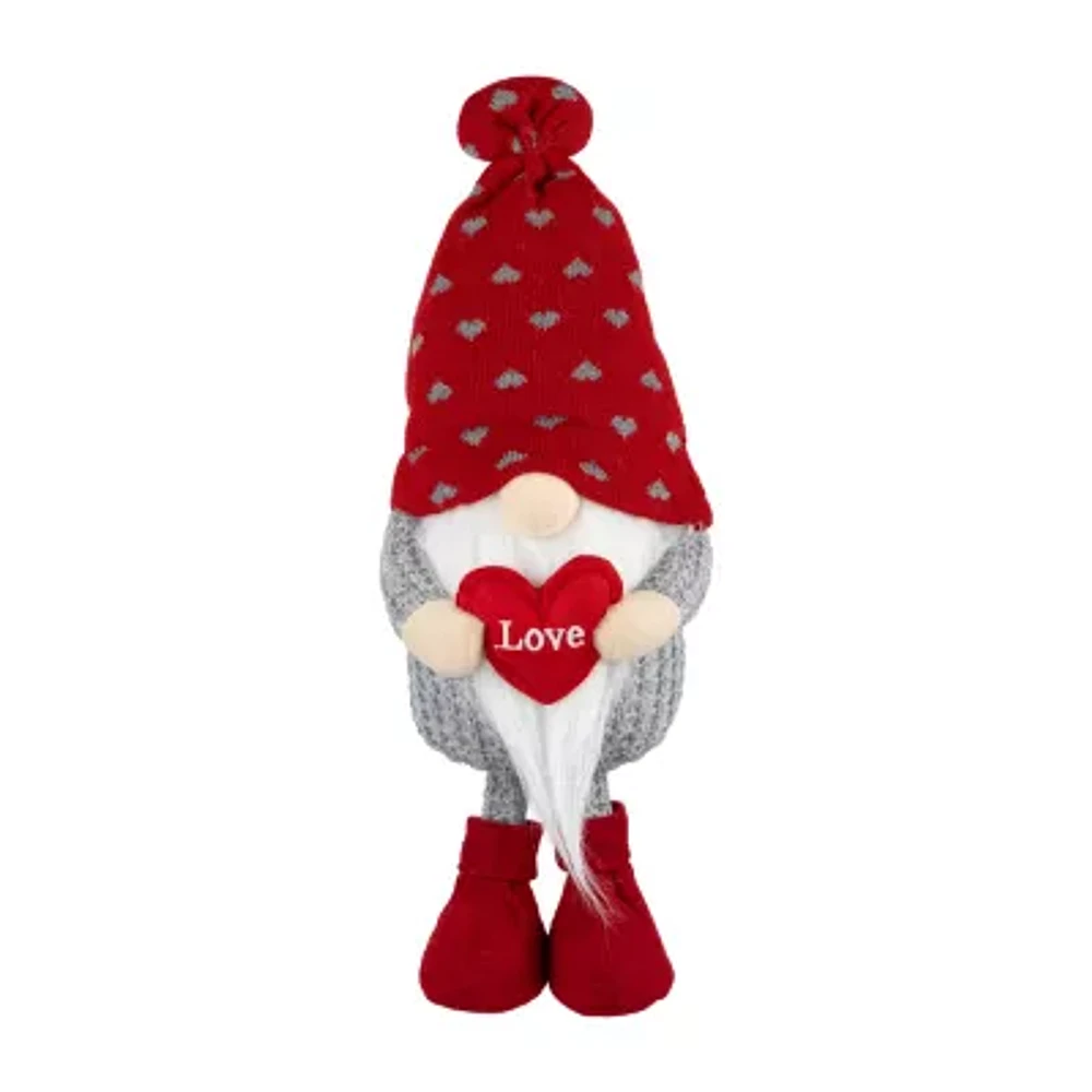 Northlight Plush Love Valentines Day Gnome