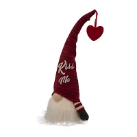 Northlight Red Striped Kiss Me Valentines Day Gnome