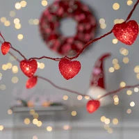 Northlight Red Heart Mini String Lights