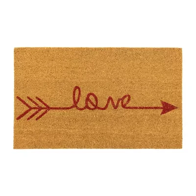 Northlight Love Arrow Outdoor Rectangular Doormats