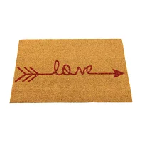 Northlight Love Arrow Outdoor Rectangular Doormats