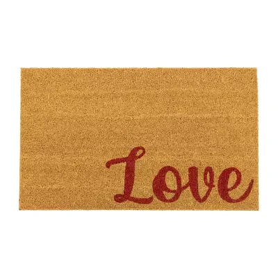 Northlight Love Outdoor Rectangular Doormats