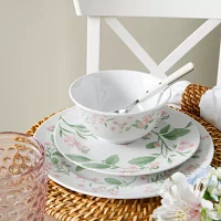 Martha Stewart Kimberly Floral 12-pc. Ceramic Dinnerware Set