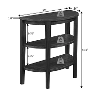 Lark 3-Shelf Console Table