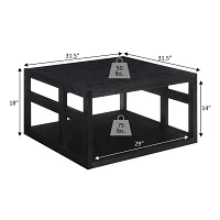 Monterey Square Coffee Table with Shelf