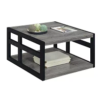 Monterey Square Coffee Table with Shelf