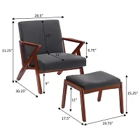 Cliff Chair & Ottoman Set