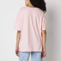 Juniors Rome Italy La Dolce Vida Oversized Tee Womens Crew Neck Short Sleeve Graphic T-Shirt
