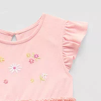 Okie Dokie Toddler & Little Girls Sleeveless Flutter Sleeve Tutu Dress