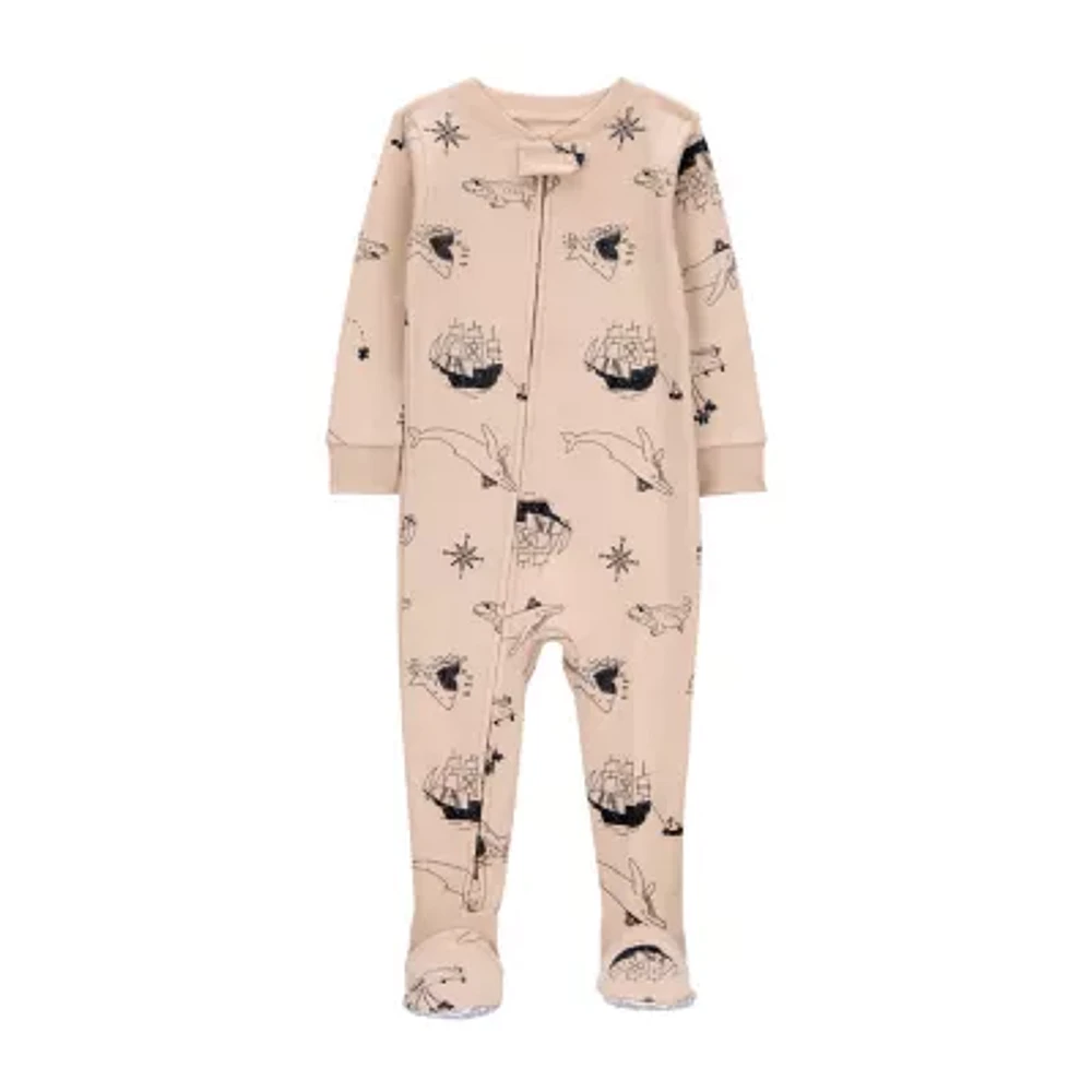Carter's Baby Boys Footed Long Sleeve One Piece Pajama