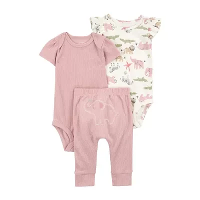 Carter's Baby Girls 3-pc. Pant Set