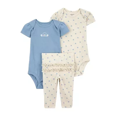 Carter's Baby Girls 3-pc. Pant Set