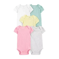 Carter's Baby Girls 5-pc. Short Sleeve Bodysuit