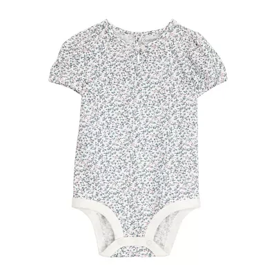 Oshkosh Baby Girls Round Neck Short Sleeve Bodysuit