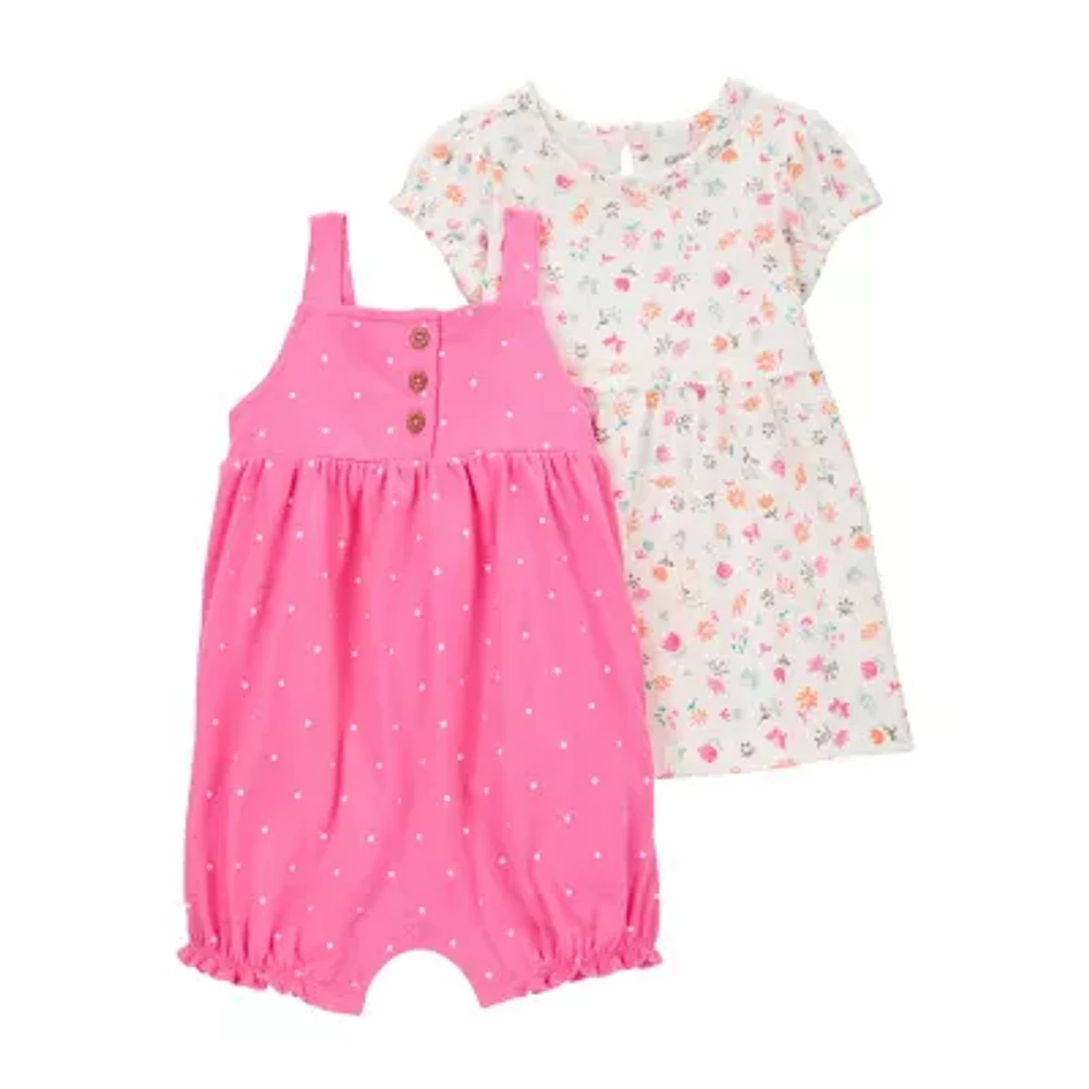 Carter's Baby Girls 2-pc. Sleeveless Romper