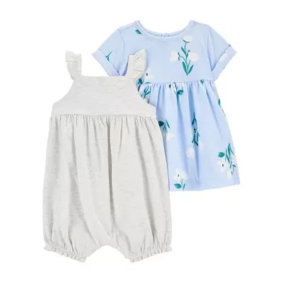 Carter's Baby Girls 2-pc. Romper and Dress Set