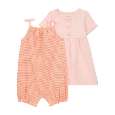 Carter's Baby Girls 2-pc. Romper and Dress Set