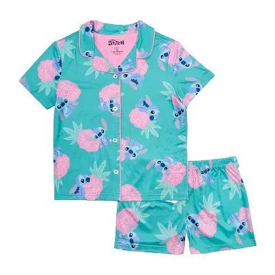 Disney Collection Little & Big Girls 2-pc. Lilo Stitch Pajama Sets
