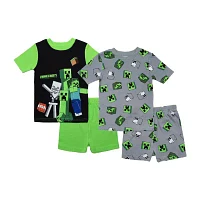 Little & Big Boys Minecraft 4-pc. Pajama Set