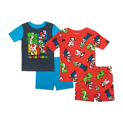 Little & Big Boys Super Mario 4-pc. Pajama Set