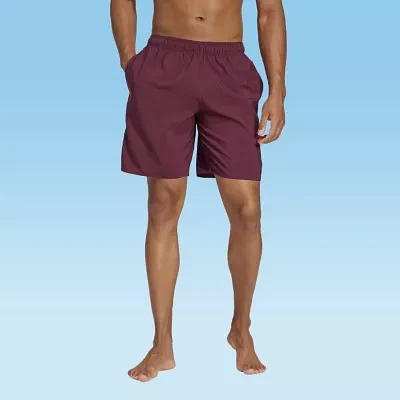 adidas Mens Drawstring Waist Lined Swim Shorts