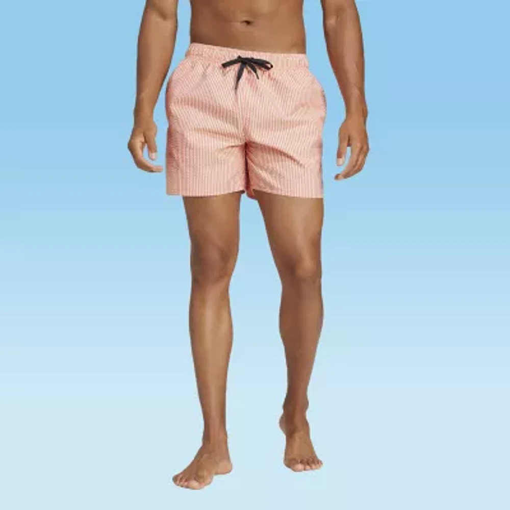 adidas Mens Drawstring Waist Lined Swim Shorts