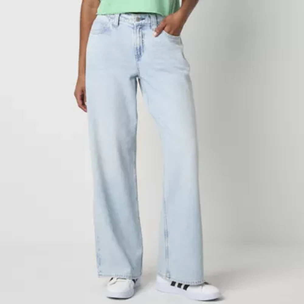 Arizona - Juniors Womens Low Rise Wide Leg Jean