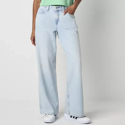 Arizona - Juniors Womens Low Rise Wide Leg Jean