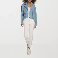 Levi's® Midweight Denim Belted Wind Resistant Womens Motorcycle Jacket