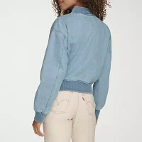 Levi's Midweight Denim Wind Resistant Womens Bomber Jacket