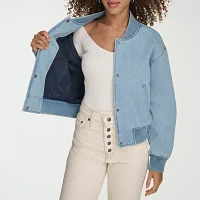 Levi's Midweight Denim Wind Resistant Womens Bomber Jacket