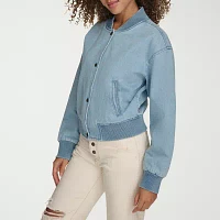 Levi's Midweight Denim Wind Resistant Womens Bomber Jacket