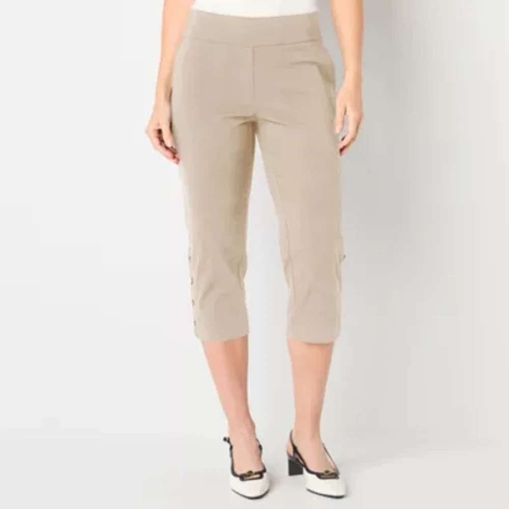 Liz Claiborne April Womens Mid Rise Capri Pant