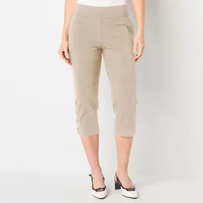 Liz Claiborne April Womens Mid Rise Capri Pant