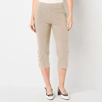 Liz Claiborne April Womens Mid Rise Capri Pant