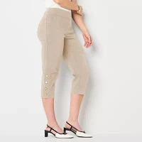 Liz Claiborne April Womens Mid Rise Capri Pant