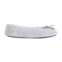 Isotoner Terry Womens Ballerina Slippers