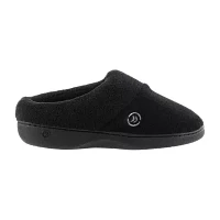 Isotoner® Mixed Microterry Hoodback Clog Slippers