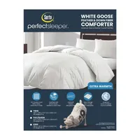 Serta 233 Thread Count Extra Warmth White Goose Feather And Down Fiber Comforter