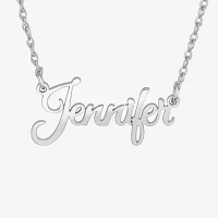 Personalized Womens 24K Gold Over Silver Pendant Necklace