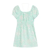 Knit Works Big Girls Short Sleeve Balloon A-Line Dress