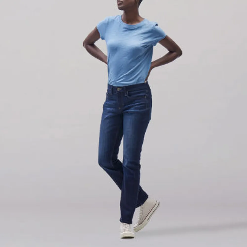 Lee® Womens Legendary Mid Rise Straight Leg Jean