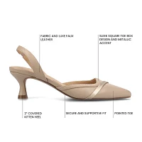 Journee Collection Womens Nellia Pointed Toe Kitten Heel Pumps