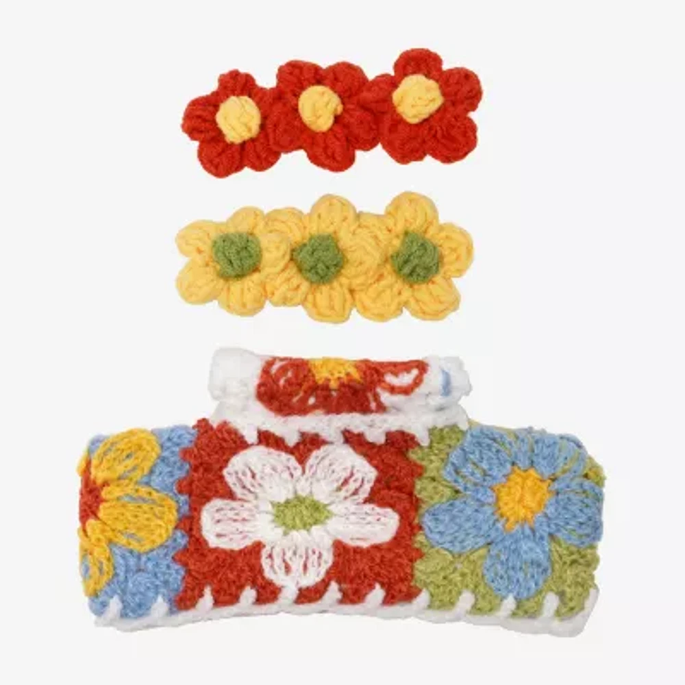 Arizona Crochet 3-pc. Claw Hair Clip